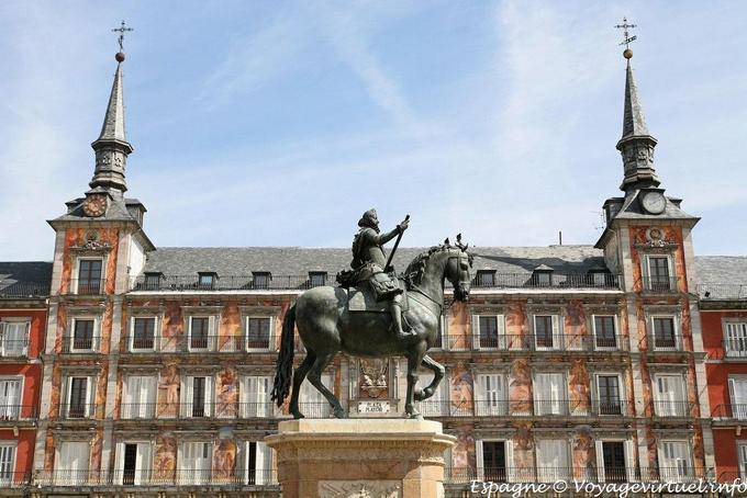 Madrid, Plaza Mayor, Casa de la Panaderia - Espagne
