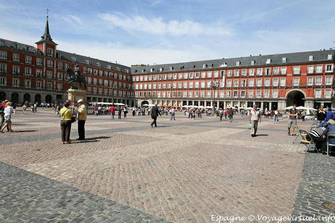 Madrid, Plaza Mayor, vue générale - Espagne