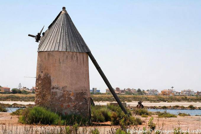 Mar Menor, ruine d'un moulin - Espagne