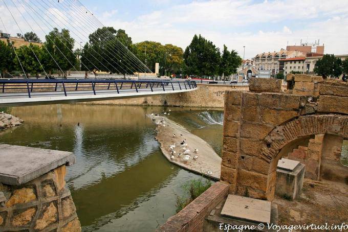 Murcia, pont piéton suspendu - Espagne