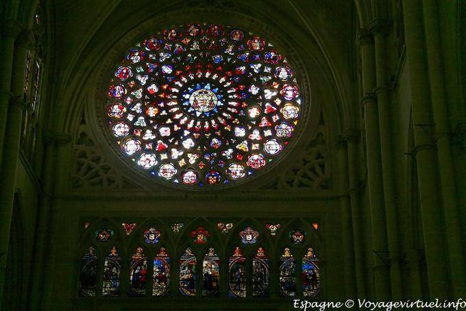 Tolède, Cathédrale, Grande Rosace - Espagne