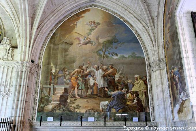 Tolède, Cathédrale, peinture du Palacio Arzobispal - Espagne