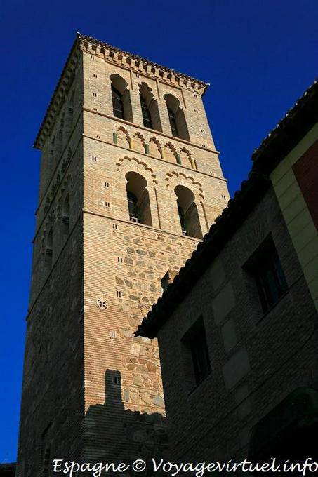 Tolède, clocher de l'Iglesia Santo Tome - Espagne