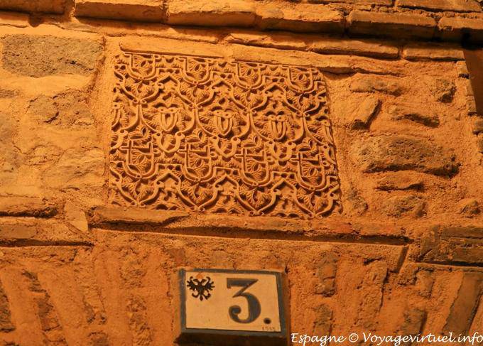Tolède, inscription sur une maison - Espagne