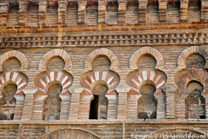 Détail de la façade, Mezquita Christo de la Luz, Tolède - Espagne