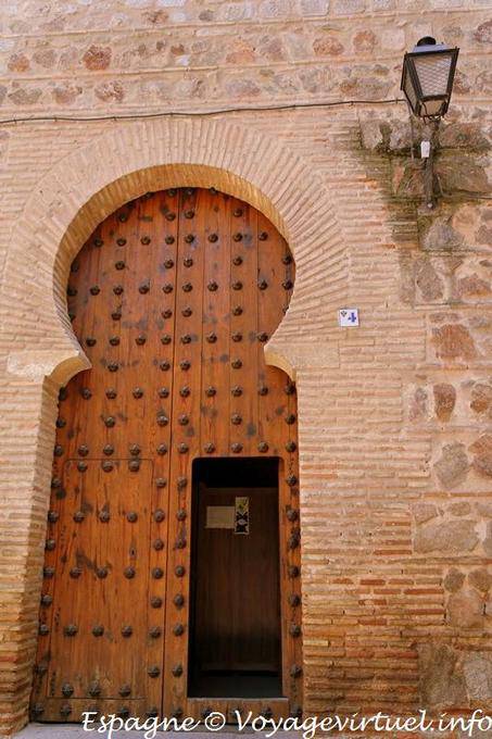 Église de San Román, porte de stylle mudéjar, Tolède - Espagne