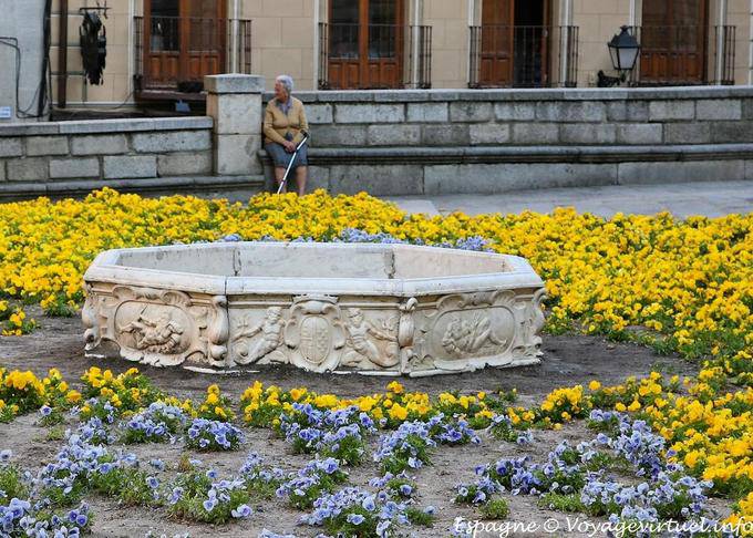 Place aux pensées devant l'Ayuntamiento de Tolède - Espagne
