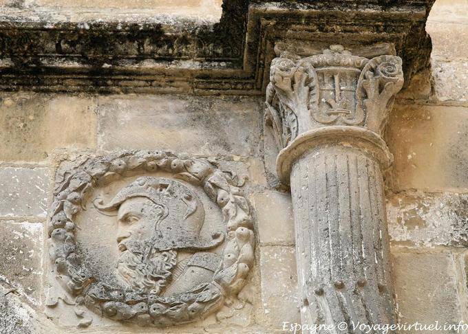 Úbeda, détail de la Casa del Regidor, Luis de Medina - Espagne