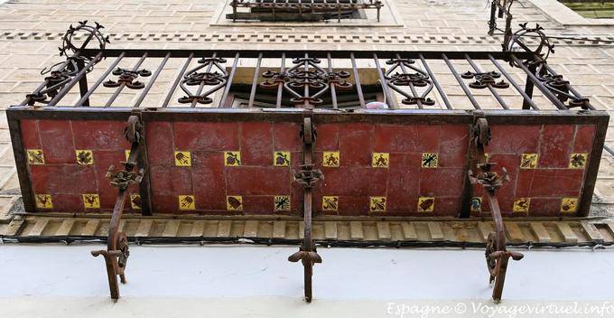 Úbeda, azulejos sous le balcon, Blanca Petrel - Espagne