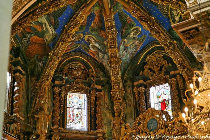 Valencia, cathédrale, peinture de la voûte du Presbiterio - Espagne