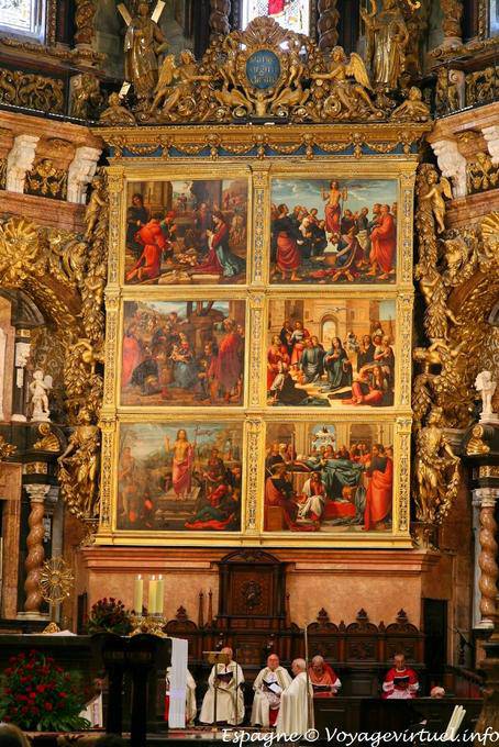 Valencia, rétable du Presbiterio de la cathédrale - Espagne