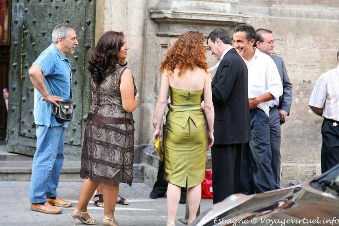 Valencia, sortie de la cérémonie de mariage - Espagne