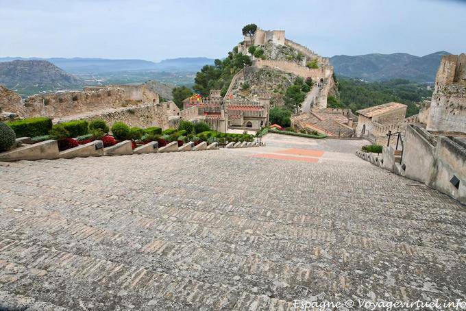 Vue sur le castillo el Menor, Xàtiva - Espagne