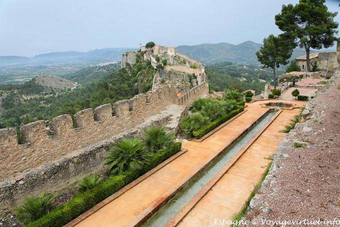 Panorama sur murailles et castel minor, Xàtiva - Espagne