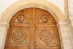 Grande porte avec blasons, Palacio Real, Aranjuez, Espagne.