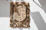 Lorca, blason sur mur, Espagne.