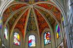 Madrid, cathédrale, peintures et vitraux (S. María de la Almudena), Espagne.