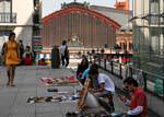 Madrid, Atocha, vendeur de rue, Espagne.