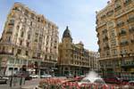 Madrid, Gran Via, visite virtuelle, Espagne.