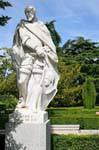 Madrid, Jardines Sabatini, Felipe II, Espagne.