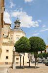 Tembleque, sur le côté de l'église, Espagne.