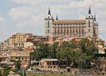 Tolède, Panorama sur l'Alcazar, Espagne.