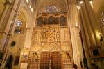 Tolède, Cathédrale, vue sur la porte principale, Espagne.