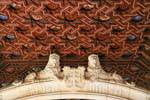 Plafond du claustro alto, Monasterio San Juan de Los Reyes, Tolède, Espagne.