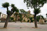 Úbeda, vue sur l'église San Pablo depuis la Plaza del primo de May, Espagne.