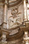 Valencia, cathédrale, détail de la Puerta de Los Hierros, Espagne.