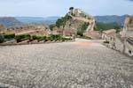 Vue sur le castillo el Menor, Xàtiva, Espagne.