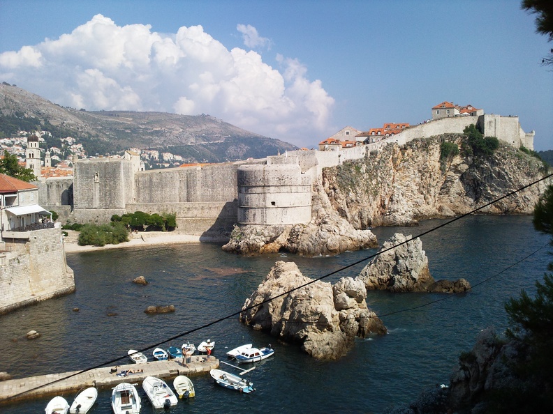 Panorama depuis le petit port, Dubrovnik. Schacke Frederic