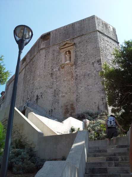 L'escalier du fort Lovrjenac - Dubrovnik. Schacke Frederic
