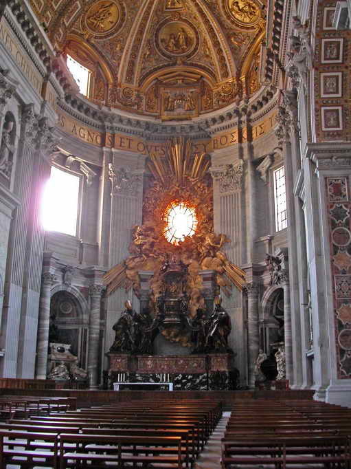 Coeur de la basilique Saint Pierre au Vatican, Rome
Mots-clés: Vatican Rome