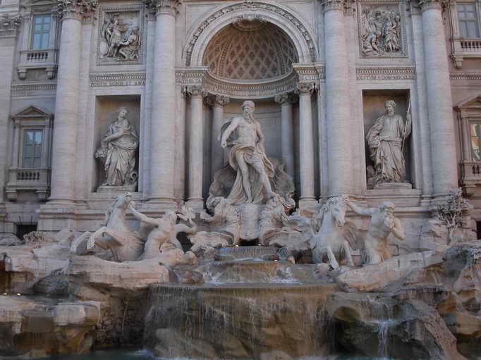 La fontaine de Trevi, sculptures, Rome, Italie
Mots-clés: Rome