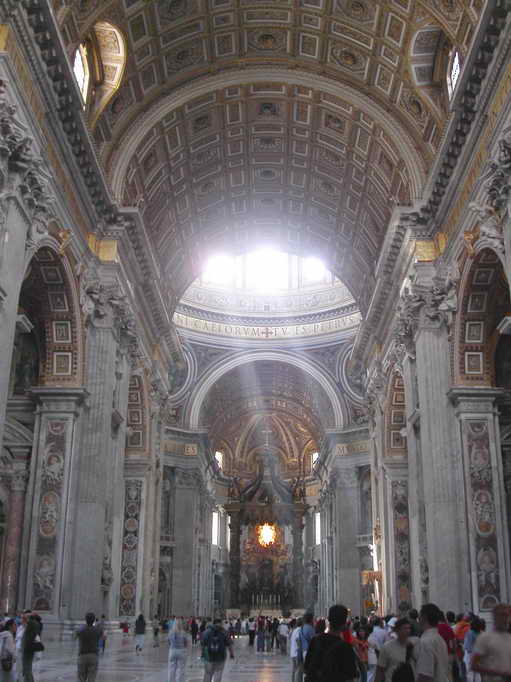 A l'intérieur de la basilique St Pierre de Rome
Mots-clés: Vatican