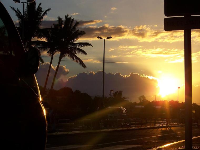 Attente à l'aéroport de St Denis
