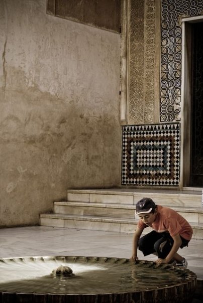Granada, souffle dans vasque
palais al Hambra
