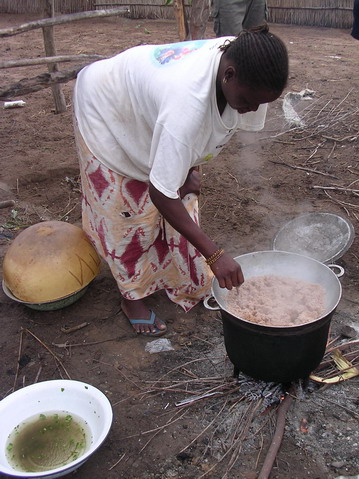 Cuisine chez les Peuls
La cuisine typique lors d'une rencontre avec les habitants d'un village Peul. Aout 2005
Mots-clés: Sénégal Nguekokh