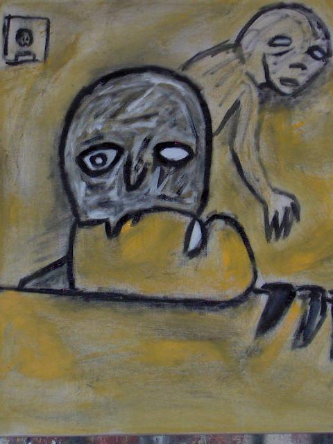 Composition jaune 'Othello'
huile sur toile 61x50 cm
