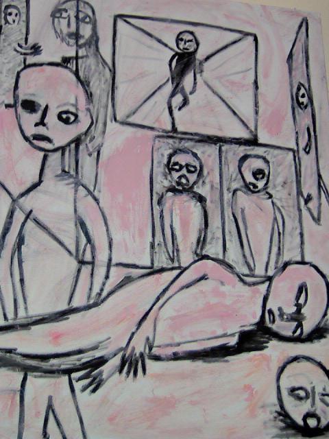 Composition rose
115x89 cm huile sur toile
