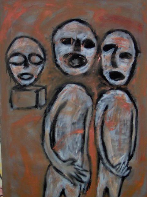 Composition orange
huile sur toile 92x65 cm
