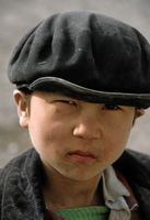 Chapeau maoiste, Kashgar - Chine
