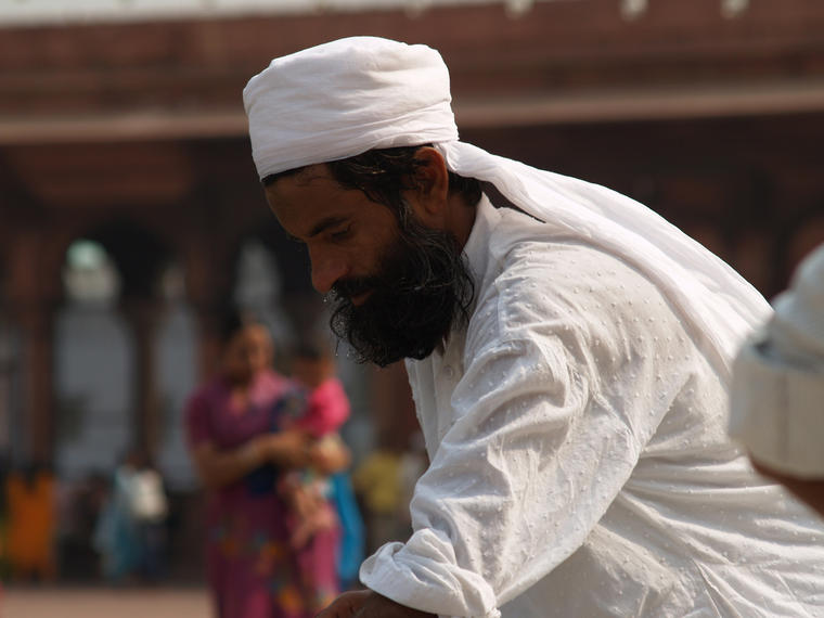 Barbu en blanc, Fort Rouge à DELHI, Inde
Mots-clés: Inde
