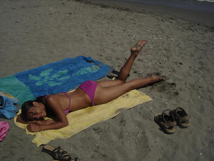 Moi sur la plage
Alors là c'est moi sur la plage en train de faire bronzette !!
