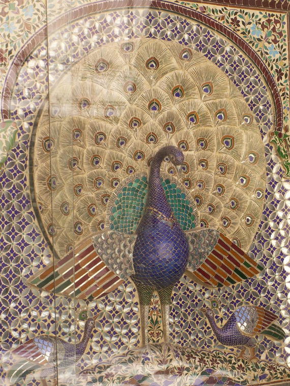 Le paon - emblème d'Udaipur - Inde
Mots-clés: paon palais Inde