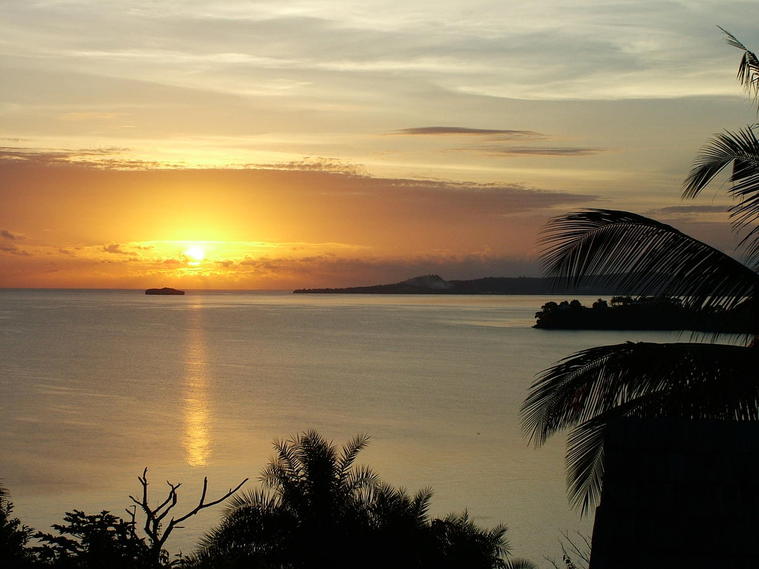 Coucher de soleil à Mayotte
