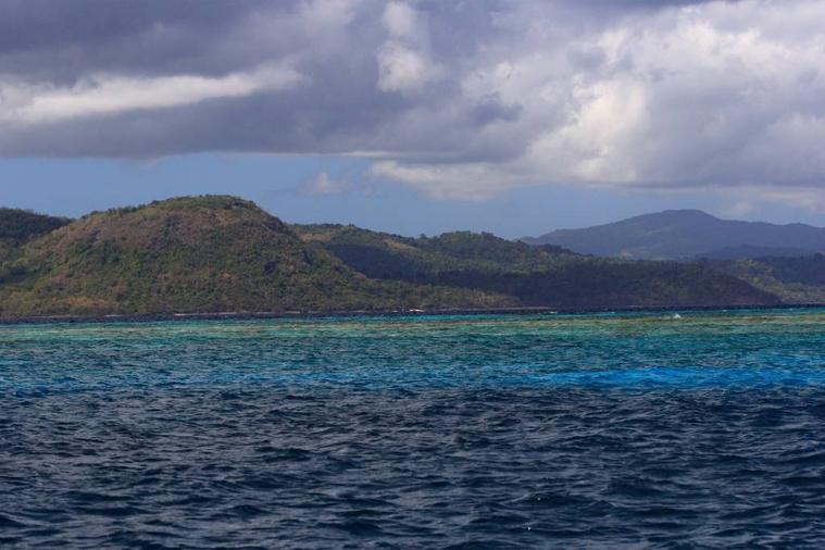 Les différentes couleurs du lagon
