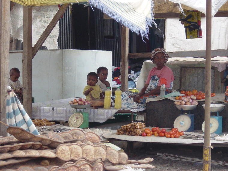 Sur le marché de Mamoudzou
