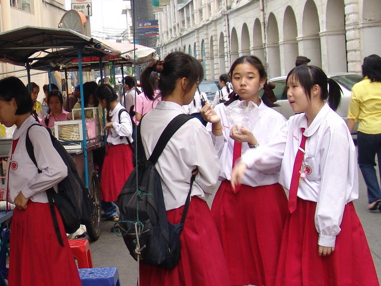 la sortie des écoles  -  Bangkok
